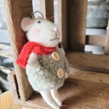Maus Strickjacke Figur Filz