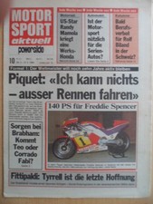 MOTORSPORT AKTUELL 10 - 29.2.- 6.3. 1984 Nelson Piquet Rolf Biland Pat Hennen