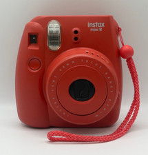 Instax Mini 8 Fujifilm Sofortbildkamera rot analog geprüft funktionsfähig