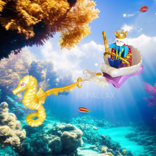 PLAYMOBIL 4815 MEERESKÖNIG MIT SEEPFERDCHEN-KUTSCHE / 2009