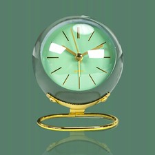 Retro Analog Wecker, Doppelglockenwecker mit Ohne Ticken Glockenwecker Metall