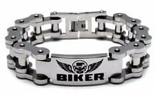 HERREN ARMBAND EDELSTAHL PANZERARMBAND SILBER XXL MASSIV BIKER HOCHGLANZ
