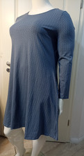 hübsches Kleid, Blau,  3/4- Arm, Größe:  2 XL von Heidekönigin