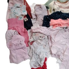 33-tlg. Kleiderpaket 74 /80 Mädchen mit Regenhose und Regenjacke 