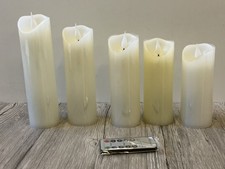 5er Set LED Kerzen Creme mit Fernbedienung Dekoration(L1A)