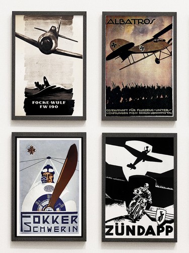 Set poster luftfahrt - set, 4