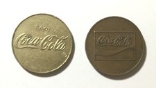 2 Coca-Cola Token Enjoy Automat Marke Münze
