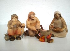 Pema Krippe Ergänzungsfiguren  Feuerstellen Gruppe- für 12cm  Krippe bemalen