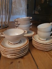 Friesland Ceracron Bambus 23 Teile Suppentassen Teller Kaffeetassen