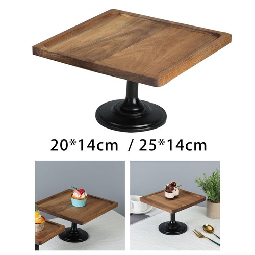 Hoher fußtablett holz - hoher,