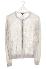 SOCCX Strick Cardigan Damen Strickbekleidung Gr. DE 36 hellgrau Casual-Look