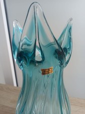 Rar Vintage Aquamarin Glas