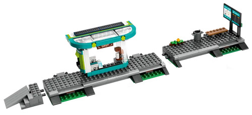 Lego bahnhof haltestelle aus - lego,