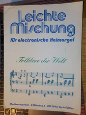 FOKLORE DER WELT Leichte Mischung für die elektronische Heimorgel Renk Musik Ver