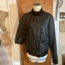 Biker Jacke Gr. M, 42, 44 Schwarz, Echtleder