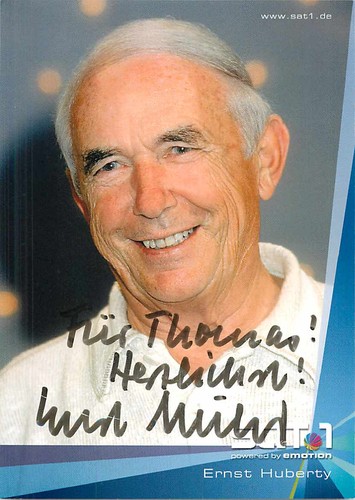 Ernst huberty autogrammkarte - ernst,