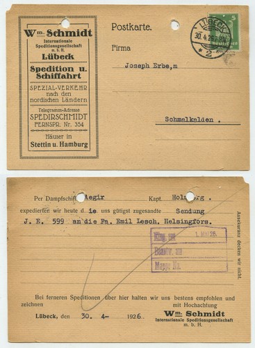 93041 postkarte schmidt - 93041, wm.