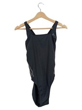 Adidas Damen Badeanzug Gr. 38 Schwarz Sportlich Polyester Schwimmanzug