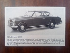 Alfa Romeo 1900 C Boneschi, Lancia Aurelia, Abbildung, 1953