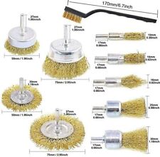 10Set Messing Drahtbürste