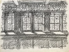 Karl Adser 1912-1995 Fensterreihe Festsaal Interieur Architektur Dänemark 