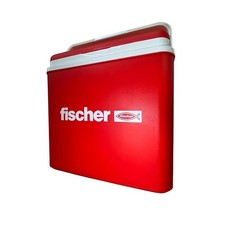 Fischer Kühlbox - Kühltasche - Isolierbox Thermobehälter 24 Liter rot