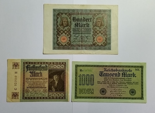 Banknoten lot von 3 - lot,