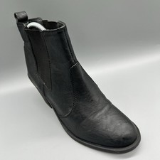 H&M Schwarz Leder Chelsea Boot