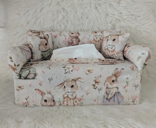 Taschentuchsofa mit hasenmotiv - taschentuchsofa,