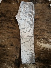 Tolle graue Hose der Marke Comma für Frauen, Größe 44, Batik Print