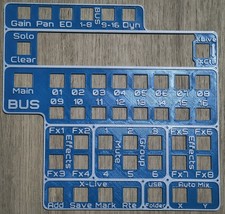3D-gedrucktes Behringer X-Touch Overlay für XR32 | Custom Mixer Label Panel | Durab