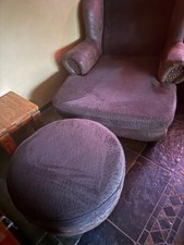 Sofa und Ohrensessel im Vintagestil Farbe schwarz / braun