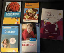 5 Stück Übungshefte Deutsch