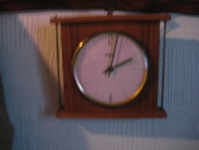 HEGES quartz alte Wanduhr Dugena-Quarzuhr Vintage