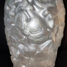 Grosse Glasvase satiniert