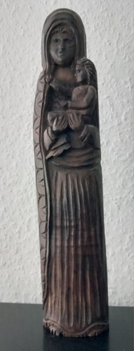 Holzfigur madonna marienstatue - holzfigur,