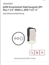 JUDO Verschleißteilset 2020821, Sieb/Saugrohr für JPF-Plus 1 1/2'' bis DN65 2"