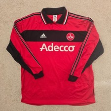 FC Nürnberg 2000 Heim Langarm Spieler "Ausrüstung" Fußballtrikot XL 49" Brustumfang