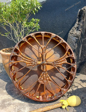 Shamanic Drum Falcon Fire
