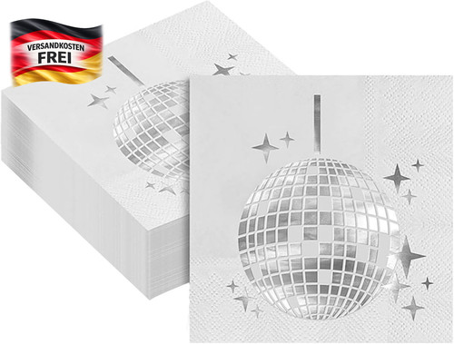 Disco servietten 25x25cm - servietten, 40er