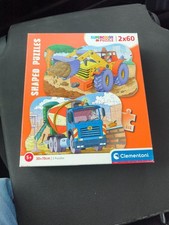 Clementoni - Farb-Puzzle "Baustelle - Men at work" 2 x 60 Teile - Gebraucht 