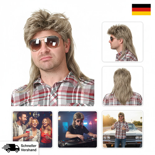 Männer blonde vokuhila 80er - männer,