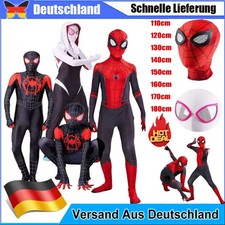 Avengers Spiderman Kostüm Cosplay Miles Morales Kinder Herren Strumpfhosen Set*