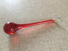 Glasbehang Kristall Glastropfen rot Kronleuchter Behang für Kronleuchter Glas L7