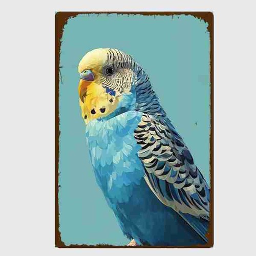 Blechschild blauer