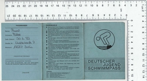 Deutscher jugend schwimmpass - deutscher,