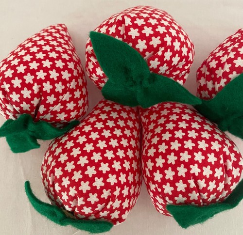 Stoff erdbeeren selbst genäht - stoff,