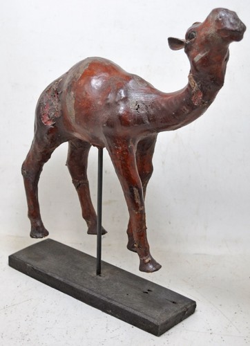 Vintage leder kamel figur - vintage,