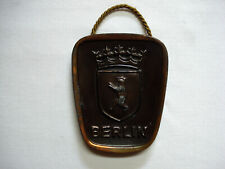 Wappen Berlin Wandrelief Messing