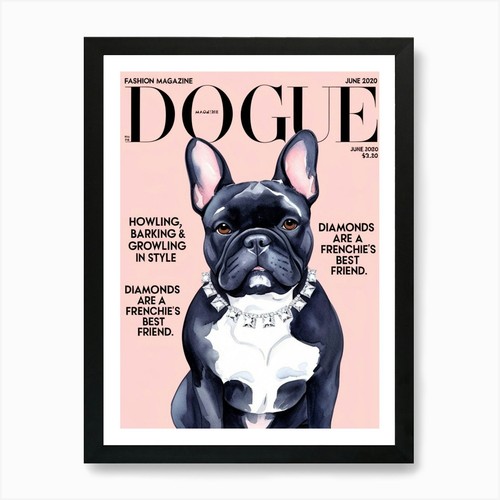 Dogue magazin cover - cover, kunstdruck